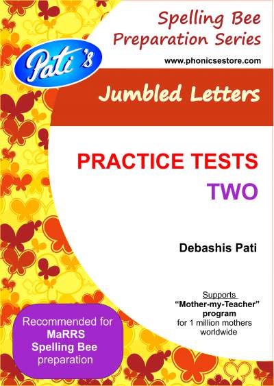 marrs spellbee jumbled letters practice questions